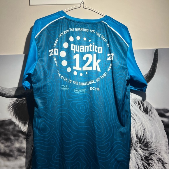 L Marine Corps Marathon 12k Running Polyester Shirt - Picture 2 of 3